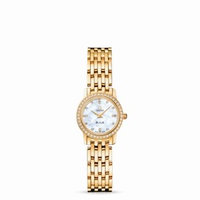 Omega Deville Prestige Quartz 22mm Yellow Gold / Bracelet / Diamond (4175.76.00)