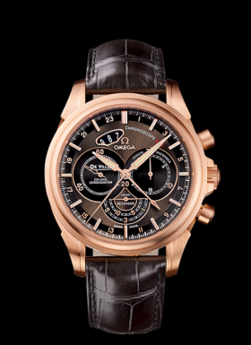 Omega Deville Chronoscope Co-Axial GMT Gold (422.53.44.52.13.001)