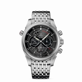 Omega Deville Chronoscope Co-Axial Rattrapante II Black / Bracelet (422.10.44.51.06.001)