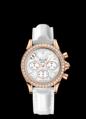 Omega Deville Chronograph Co-Axial 35mm Gold / MOP (422.58.35.50.05.002)