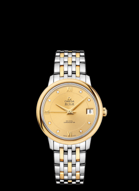 Omega DeVille Prestige Co-Axial 32.7 Two Tone Bracelet (424.20.33.20.58.001)