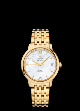 Omega DeVille Prestige Co-Axial 32.7 Yellow Gold Bracelet (424.50.33.20.05.001)
