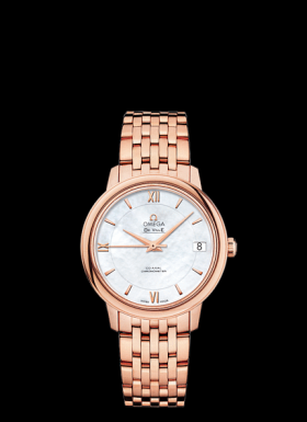 Omega DeVille Prestige Co-Axial 32.7 Red Gold Bracelet (424.50.33.20.05.002)