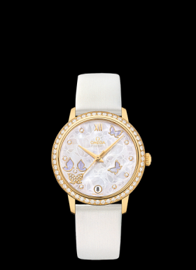 Omega DeVille Prestige Co-Axial 32.7 Butterfly Yellow Gold Diamond (424.57.33.20.55.003)