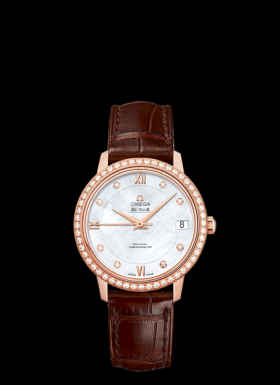 Omega DeVille Prestige Co-Axial 32.7 Red Gold Diamond (424.58.33.20.55.001)
