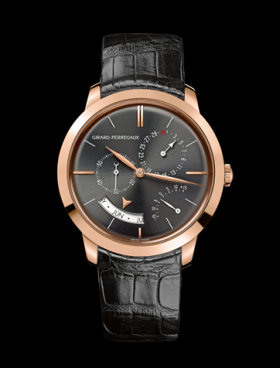Girard-Perregaux 1966 Annual Calendar Equation of Time Pink Gold Grey (49538-52-231-BK6A)