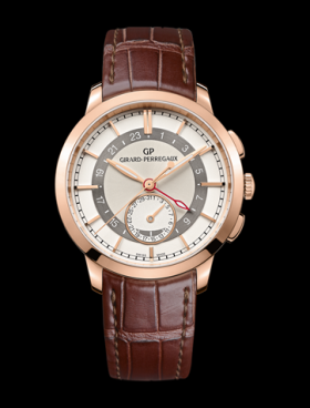 Girard-Perregaux 1966 Dual Time Pink Gold Silver (49544-52-131-BBB0 )