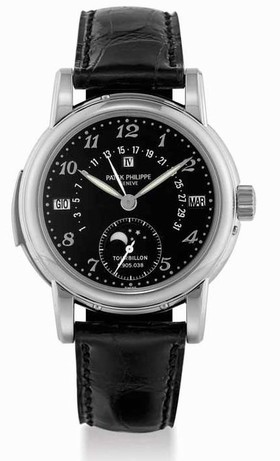 Patek Philippe Tourbillon Minute Repeater Perpetual Calendar 5016P Black Luminous (5016P-001L)