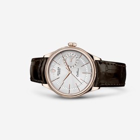 Rolex Cellini Date Everose Silver Brown (50515-0008)