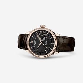 Rolex Cellini Date Everose Black Brown (50515-0010)