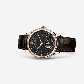 Rolex Cellini Dual Time Everose Black Brown (50525-0010)