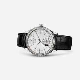 Rolex Cellini Dual Time White Gold Silver (50529-0006)