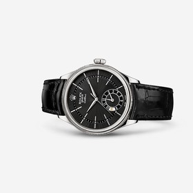 Rolex Cellini Dual Time White Gold Black (50529-0007)