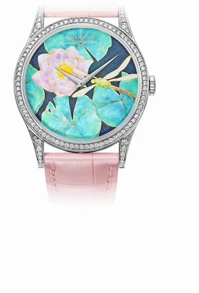 Patek Philippe Calatrava 5077 Water Lilies and Dragonfly (5077/100G-015 )