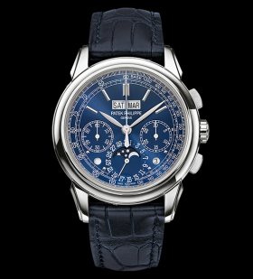 Patek Philippe Perpetual Calendar Chronograph 5270G Blue No Chin (5270G-019)
