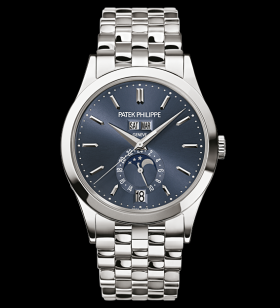 Patek Philippe Annual Calendar 5396 White Gold Blue Bracelet (5396/1G-001)