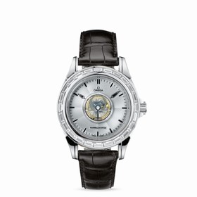 Omega Deville Tourbillon Baguettes Platinum (5944.40.31)