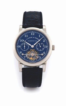 A. Lange & Sohne Tourbillon Pour le Mérite White Gold Blue (701.007)