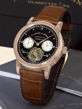 A. Lange & Sohne Tourbillon Pour le Mérite Pink Gold / Black (701.011)