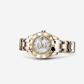 Rolex Datejust Pearlmaster 29 Tridor 12 Diamond Mother of Pearl Roman (80318-0056)