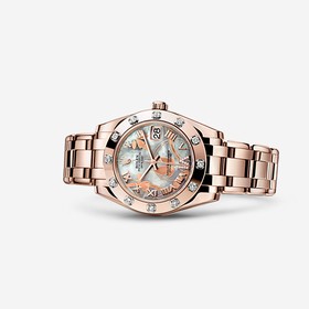 Rolex Datejust Pearlmaster 34 Everose 12 Diamond White Goldust Dream (81315-0011)