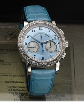A. Lange & Sohne 1815 Chronograph Diamond / MOP blue (823.042)