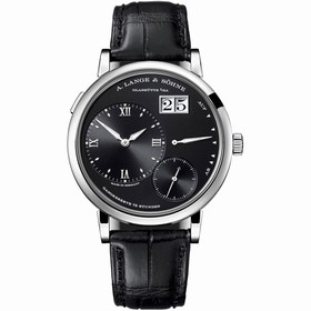 A. Lange and Sohne Grand Lange 1 Black Dial 18kt White Gold Men's Watch 117.028