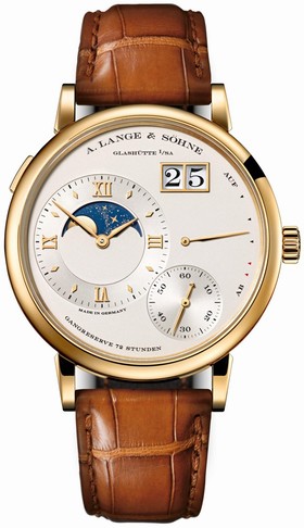 A Lange and Sohne Grande Lange 1 Moon Phase 18K Yellow Gold Men's Watch 139.021