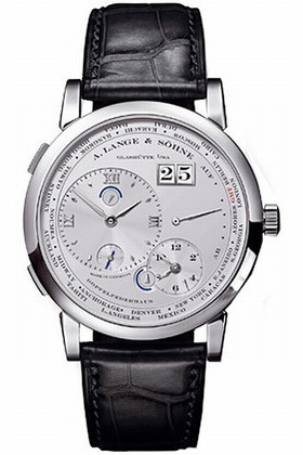 A. Lange and Sohne Lange 1 Time Zone Platinum Men's Watch 116.025