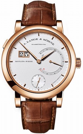 A Lange and Sohne Lange 31 Silver Dial 18K Rose Gold Men's Watch 130.032