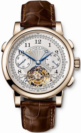 A. Lange and Sohne Tourbograph Pour le Merite Silver Dial Ladies Watch 712.050