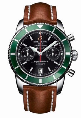 Breitling Superocean Heritage Chronograph 44 Black / Green / Calf (A2337036.BB81.433X)