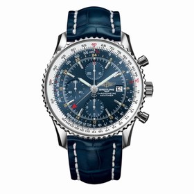 Breitling Navitimer World Blue / Croc (A2432212.C651.746P)