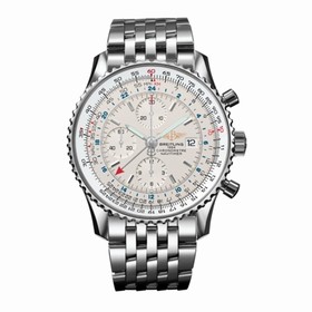 Breitling Navitimer World Silver / Bracelet (A2432212.G571.443A)