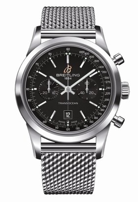 Breitling Transocean Chronograph 38 Black / Milanese (A4131012.BC06.171A)