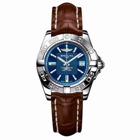 Breitling Galactic 32 Blue / Brown Alligator (A71356L2.C811.778P)