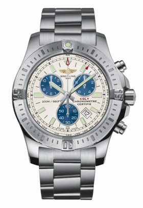Breitling Colt Chronograph Silver / Bracelet (A7338811G790173A)