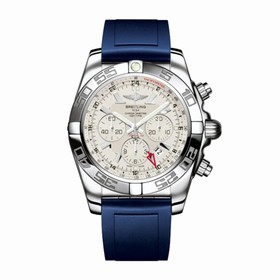 Breitling Chronomat GMT Silver / Blue Rubber (AB041012.G719.139S)