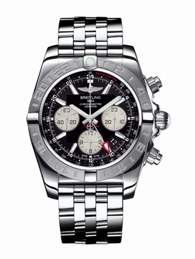Breitling Chronomat 44 GMT Black / Bracelet (AB042011.BB56.375A)