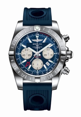 Breitling Chronomat 44 GMT Blue / Rubber (AB042011.C851.211S)