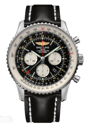 Breitling Navitimer GMT Black / Calf (AB044121.BD24.441X)