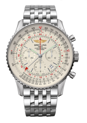 Breitling Navitimer GMT Silver / Bracelet (AB044121.G783.443A)