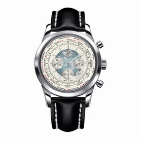 Breitling Transocean Chronograph Unitime Silver / Calf (AB0510U0.A732.441X.A20BA.1)