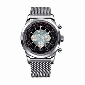 Breitling Transocean Chronograph Unitime Black / Milanese (AB0510U4B.B62.152A)