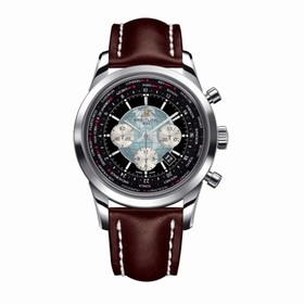 Breitling Transocean Chronograph Unitime Black / Brown Calf (AB0510U4.BB62.443X.A20BA.1)