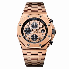 Audemars Piguet Champagne Dial 18kt Pink Gold Men's Watch 26470OROO1000OR01