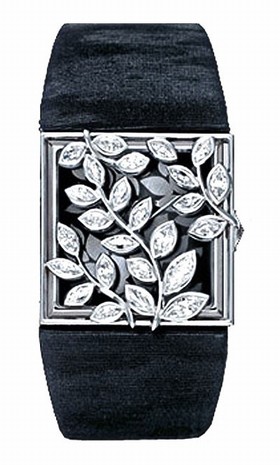 Audemars Piguet Danae Black Dial Diamond Black Satin Ladies Watch 67494BCZZA069MR01