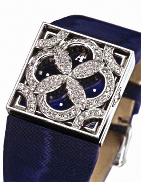 Audemars Piguet Danae Blue Dial Diamond Satin Ladies Watch 67487BCZZA023MR01