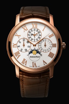 Audemars Piguet Dragon Automatic Enamel Dial Brown Leather Men's Watch 26391OR.OO.D088CR.01