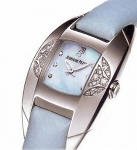 Audemars Piguet Dream Mother of Pearl Diamond Dial Blue Satin Ladies Watch 67438BCZZA021SU01